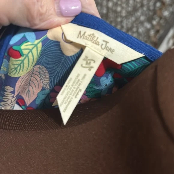 Matilda Jane Blue and White Boxy Short Sleeve Tee - Picture 2 of 5